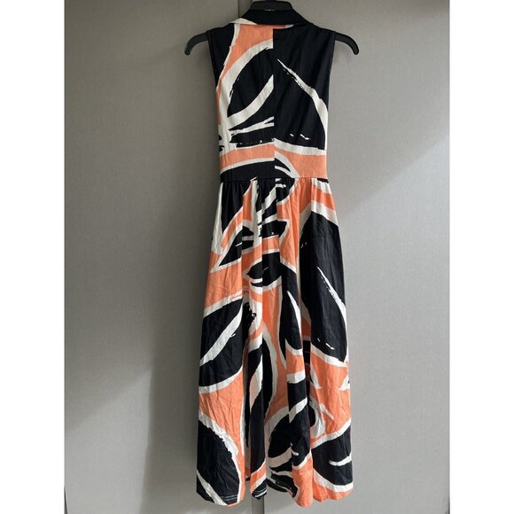 NWT DKNY Women's Wrap Dress Size 2 Sleeveless Coastal Floral Abstract Print - Picture 5 of 7